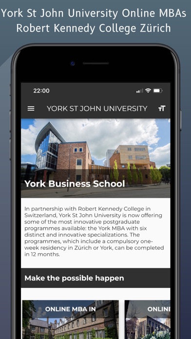 How to cancel & delete York.MBA from iphone & ipad 1