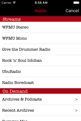 WFMU Radio screenshot 2