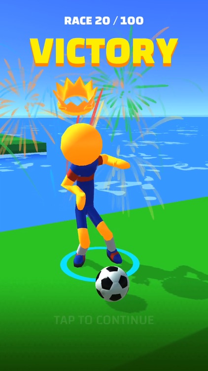 Soccer Race 3D screenshot-4