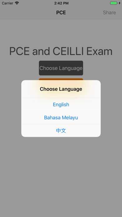 How to cancel & delete PCE and CEILLI Exam Malaysia from iphone & ipad 1