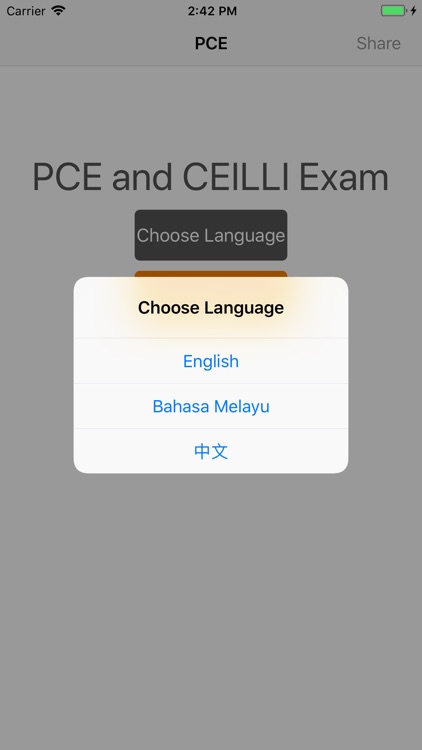 PCE and CEILLI Exam Malaysia