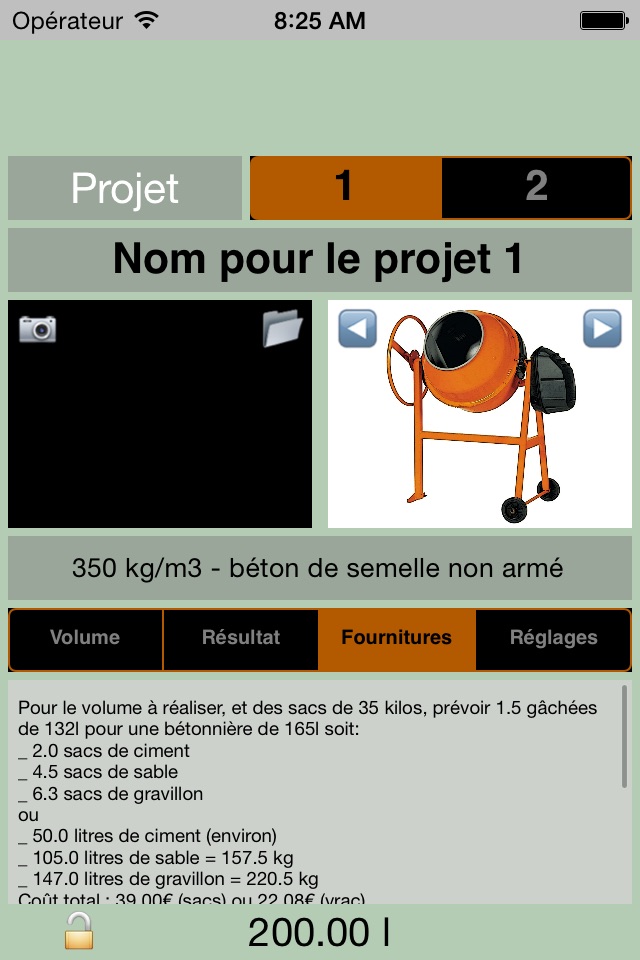 BetonMix (concrete calculator) screenshot 3