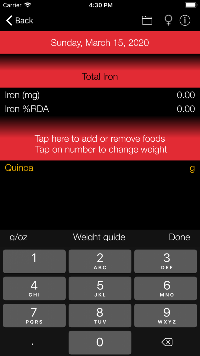 Iron Counter and Tracker