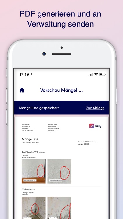 lizzy: Mängelliste für Wohnung screenshot-5