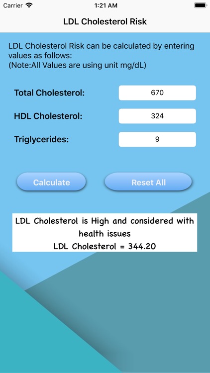 LDL Cholesterol Risk screenshot-9