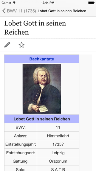 Bach KantatenScreenshot von 4