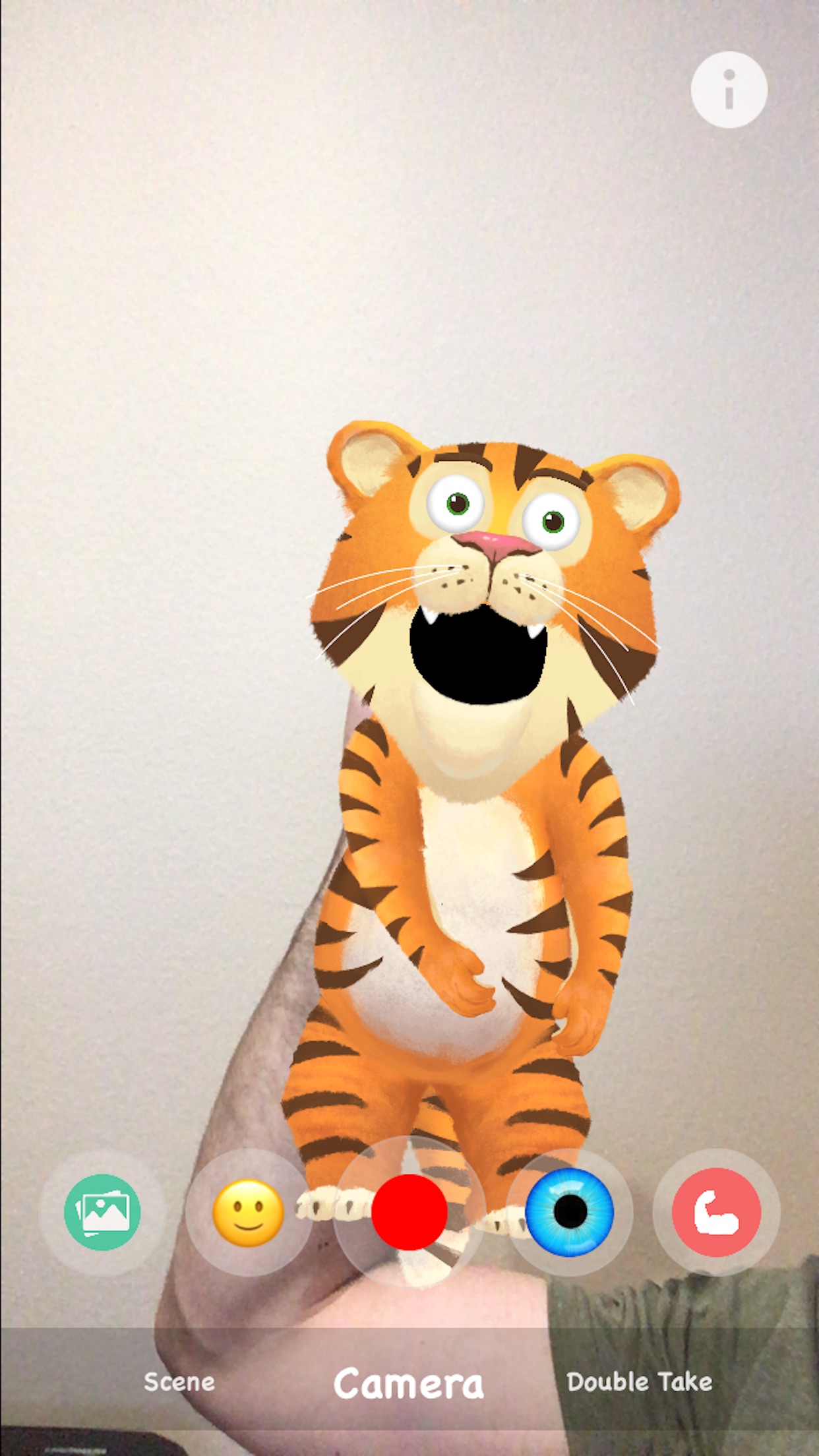 Screenshot do app YoPuppet: AR Hand Puppet Show