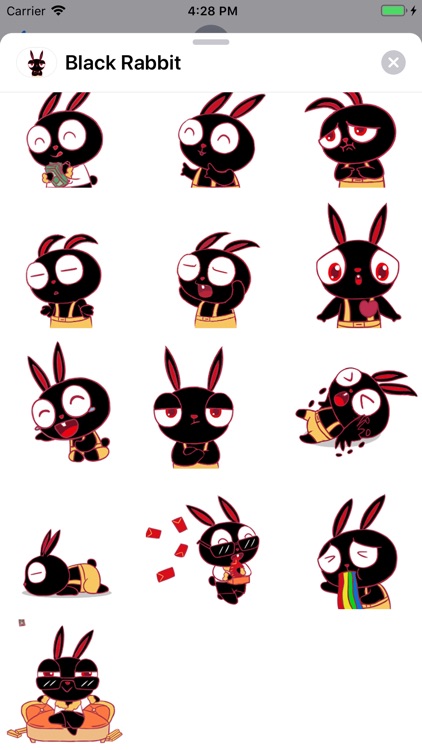 Black Rabbit Stickers