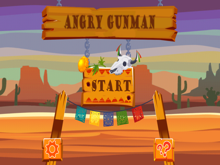 wütender bewaffneter Mann