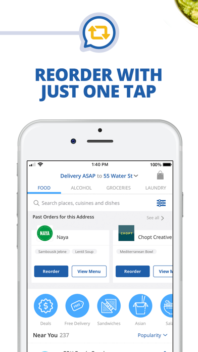 Deliverycom Food Liquor App review screenshots