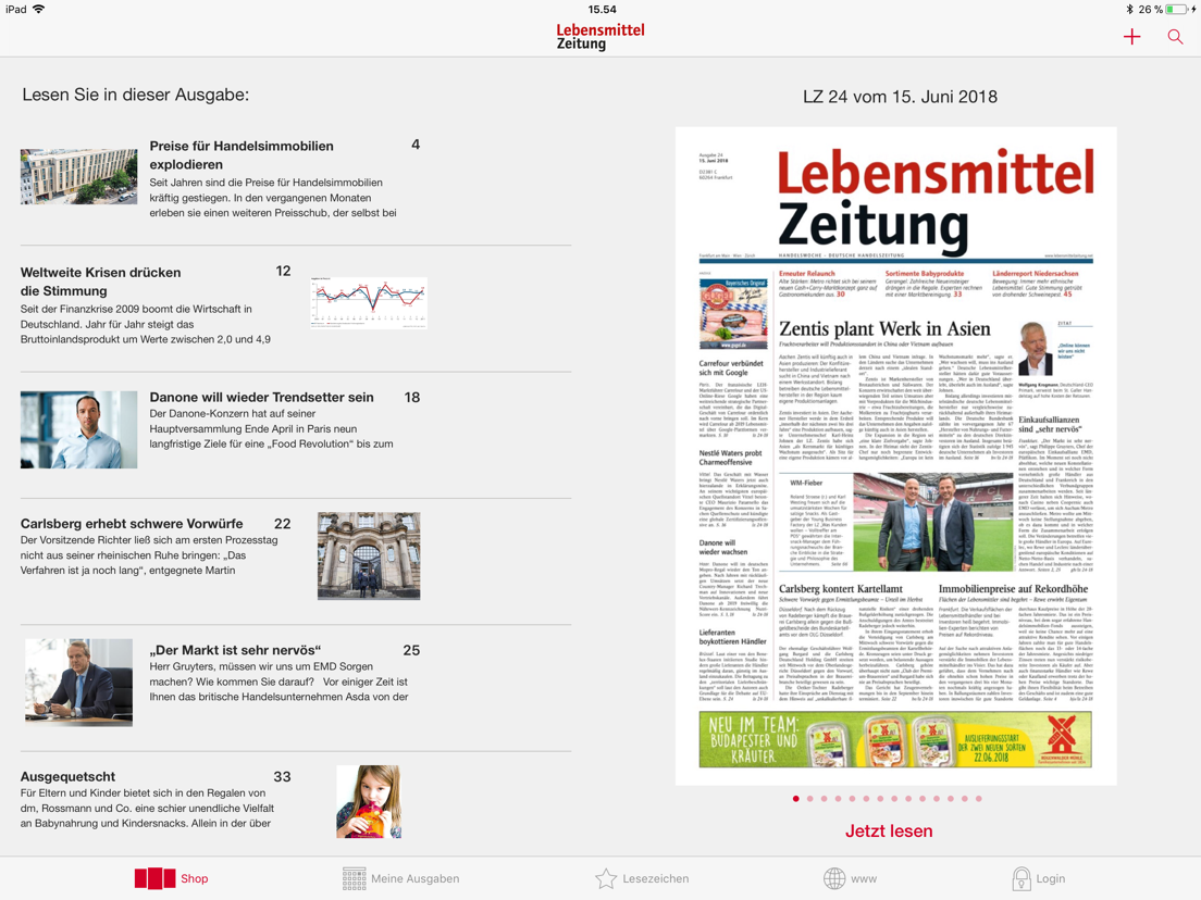 Lebensmittel Zeitung App voor iPhone, iPad en iPod touch AppWereld