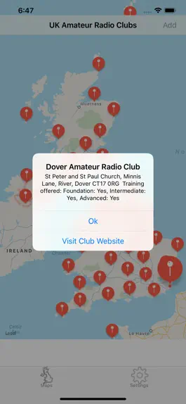 Game screenshot UK Amateur Radio Clubs Finder hack