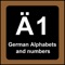 This app lets you learn German alphabets and numbers