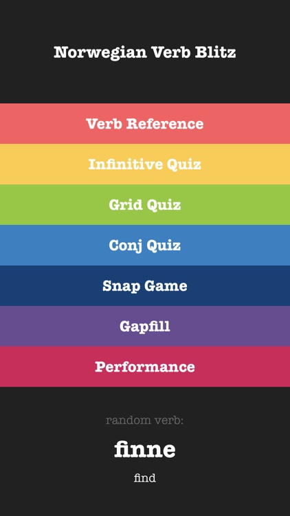 Norwegian Verb Blitz