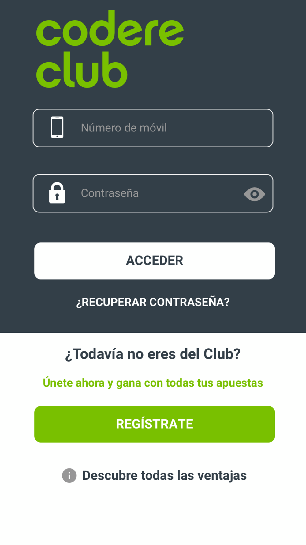 Club Codere Free Download App for iPhone 