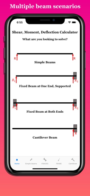 Shear Moment Deflection Calc