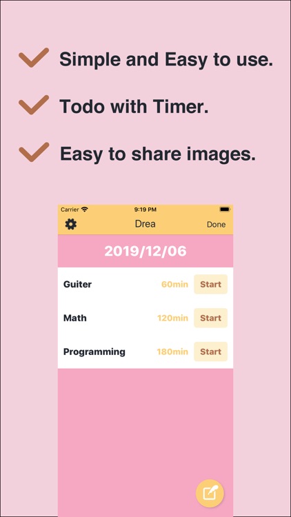 Drea - The simplest Todo app