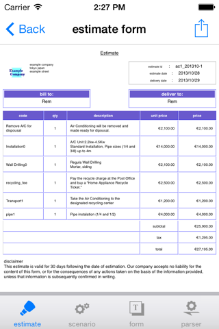 Estimate+ screenshot 2