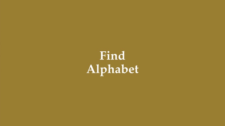 Find Alphabet