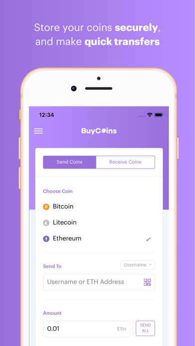 BuyCoins - Buy Bitcoin & More screenshot 3