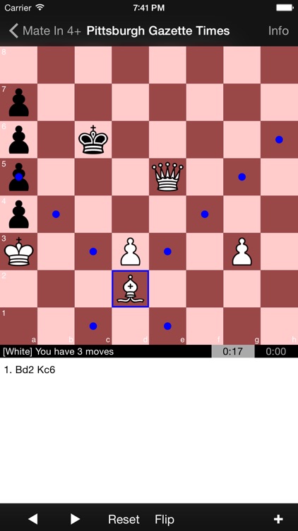 Rated 'mate in 4' chess puzzles