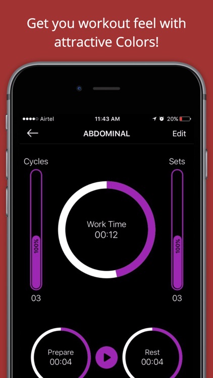 Workout Timer Stopwatch tabata screenshot-3