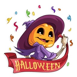 Spooky Scary Pumpkin Stickers