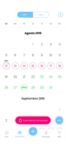 Captura 3 MIA - Calendario Menstrual iphone
