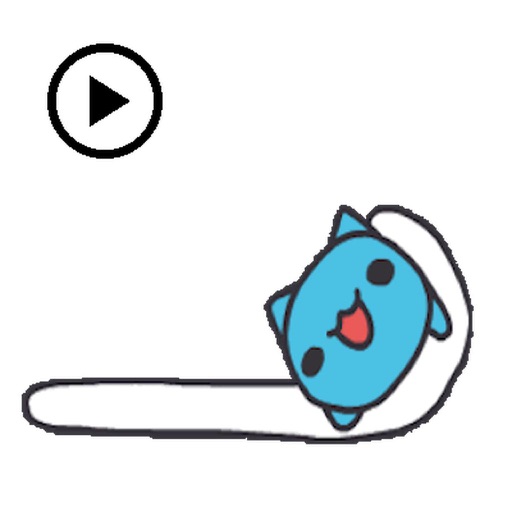 Animated Blue Cat MeowMoji iOS App