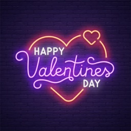 Happy Valentines Day Frame Emo