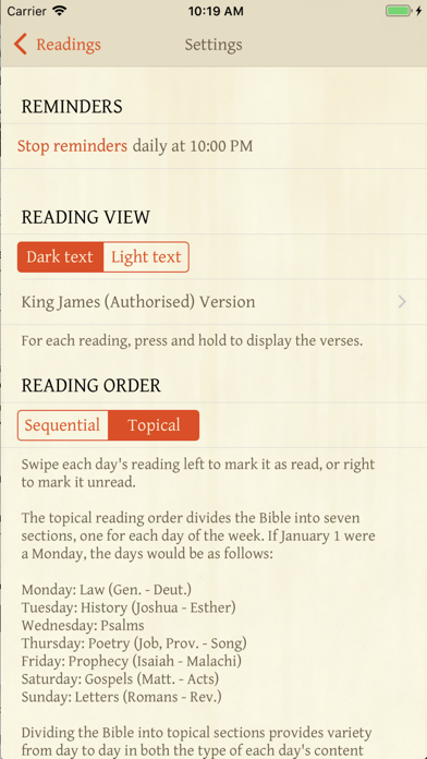 How to cancel & delete Bible Reading Plan from iphone & ipad 2