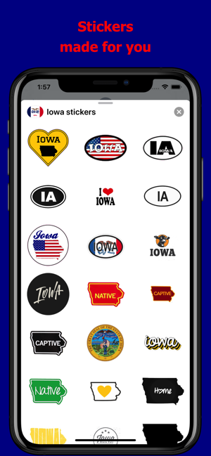 Iowa emojis - USA stickers(圖1)-速報App