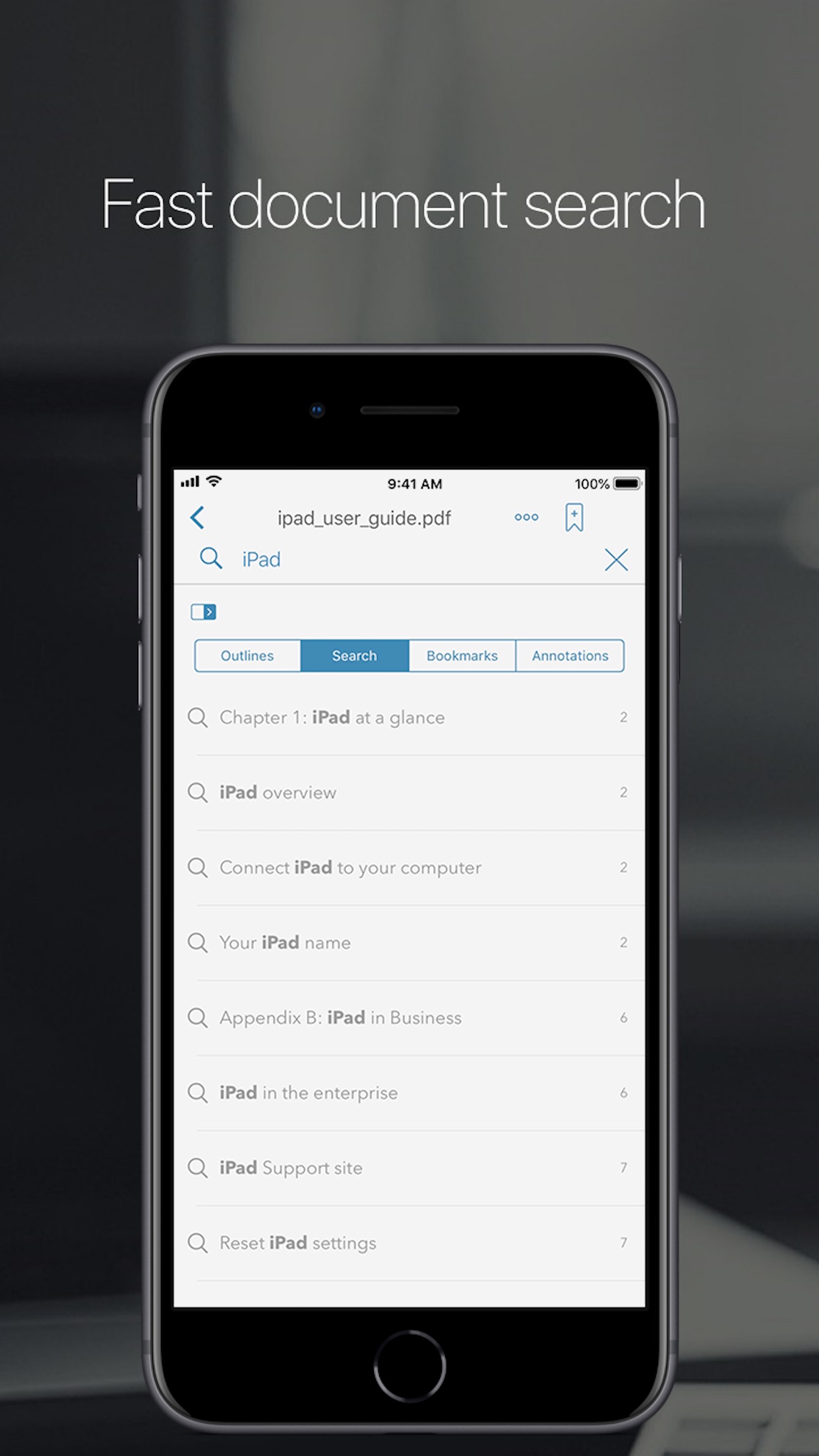 Screenshot do app PDF Reader Pro Edition®