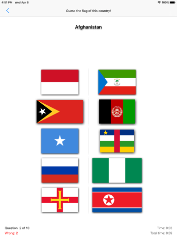 The Countries, Quiz screenshot 3