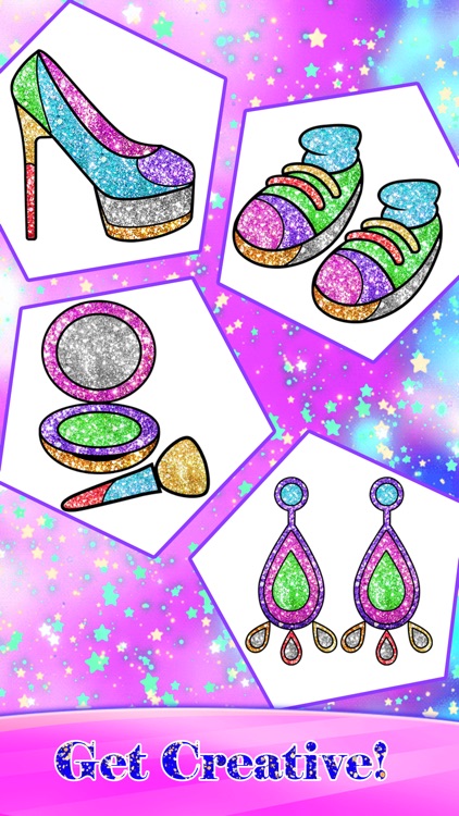 Glitter Fashion Art Coloring screenshot-7