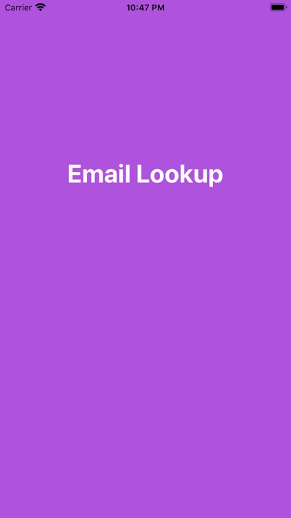 Email Lookup