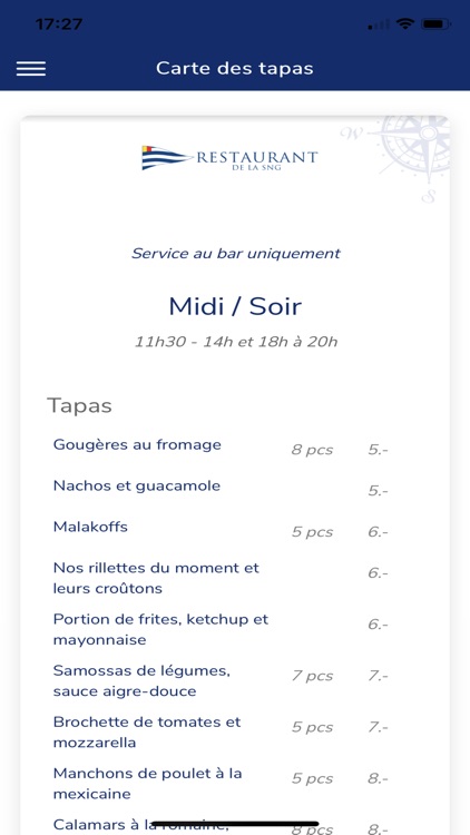 Restaurant SNG Menu screenshot-6