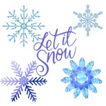 Wintry Stickers Holiday Puns