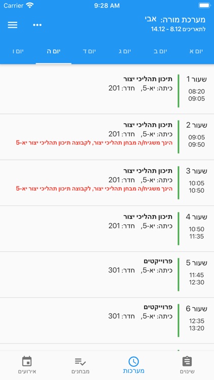 שחף מערכת מורה