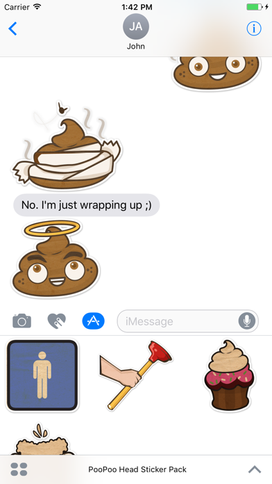 How to cancel & delete PooPoo Head Sticker Pack from iphone & ipad 4