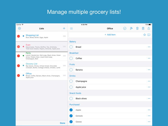 Shoppylist - Grocery List screenshot