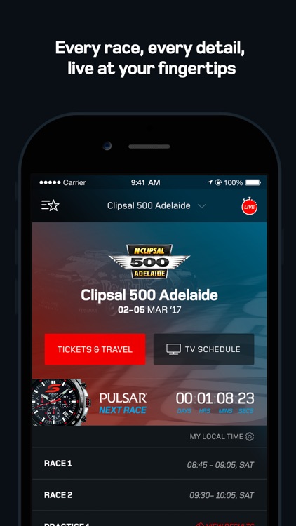 Supercars Official App