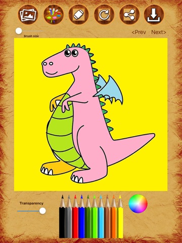 Dragon Coloring Drawing Book - náhled