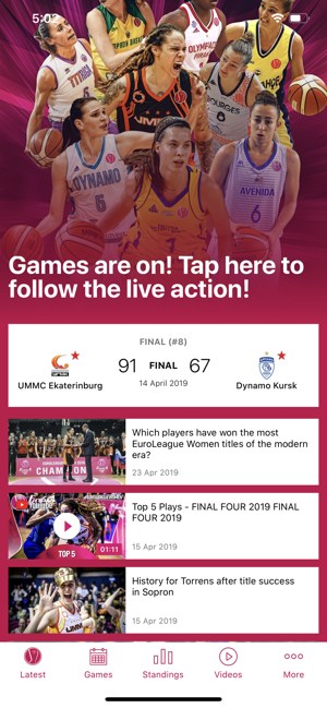 FIBA EuroLeague Women 2019-20(圖1)-速報App