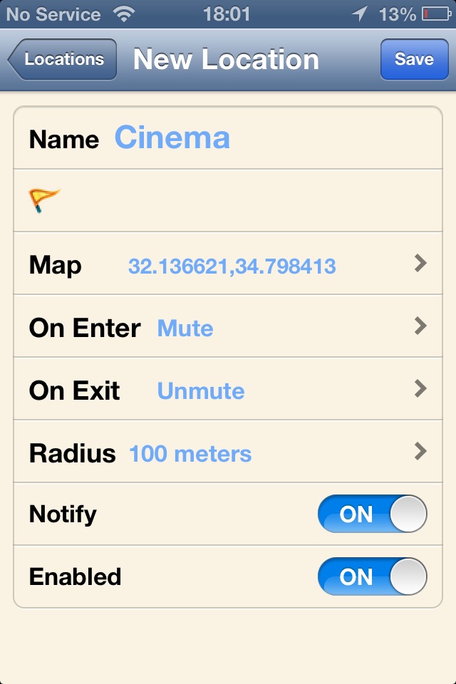 Auto Mute By Location screenshot 2