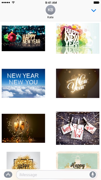 Happy New Year: Stickers