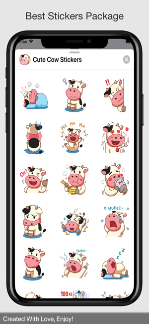 Cute Cow Stickers(圖4)-速報App