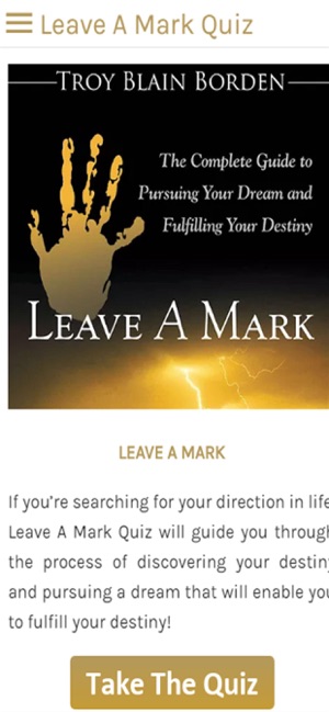 Leave A Mark Quiz