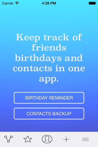 Birthday & Contact Backup - náhled