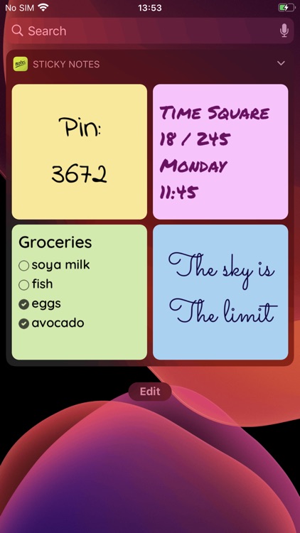 Sticky Notes & Post It Widget